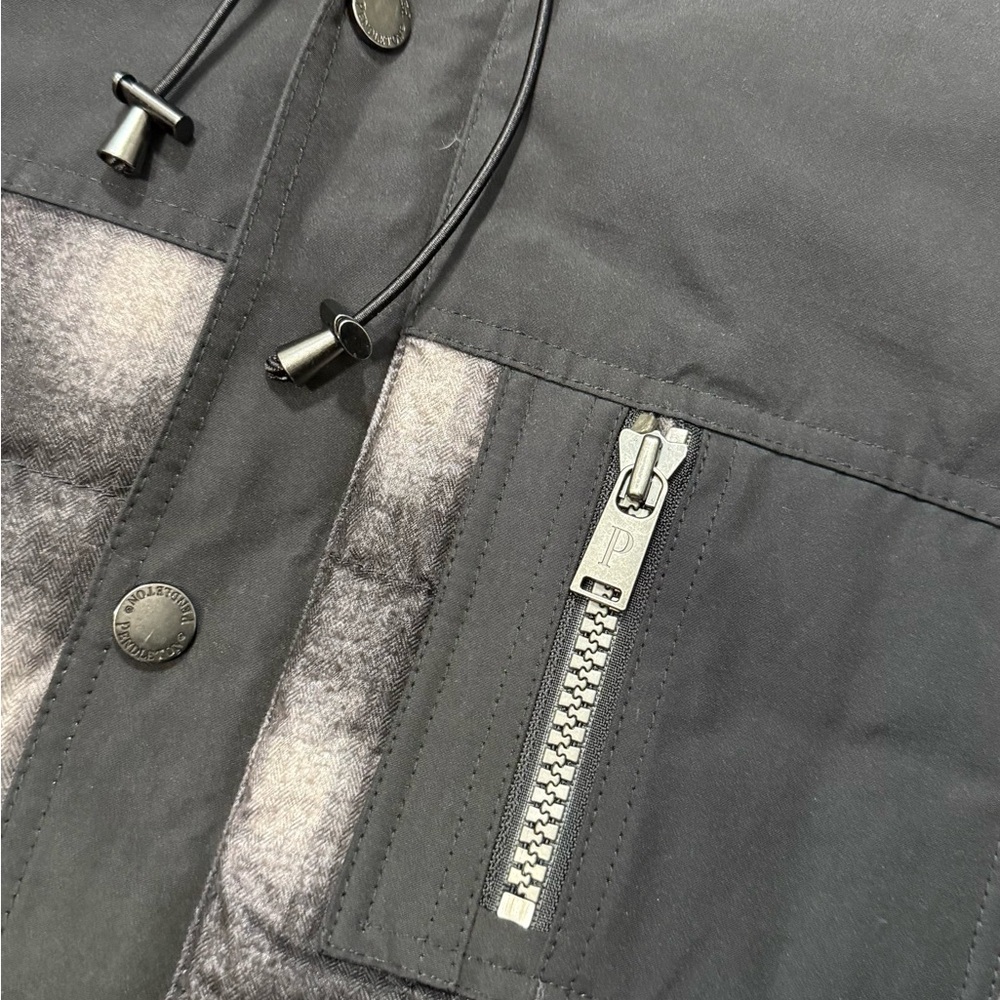 Pendleton Down Filled Winter Coat Parka Plaid Hoo… - image 6